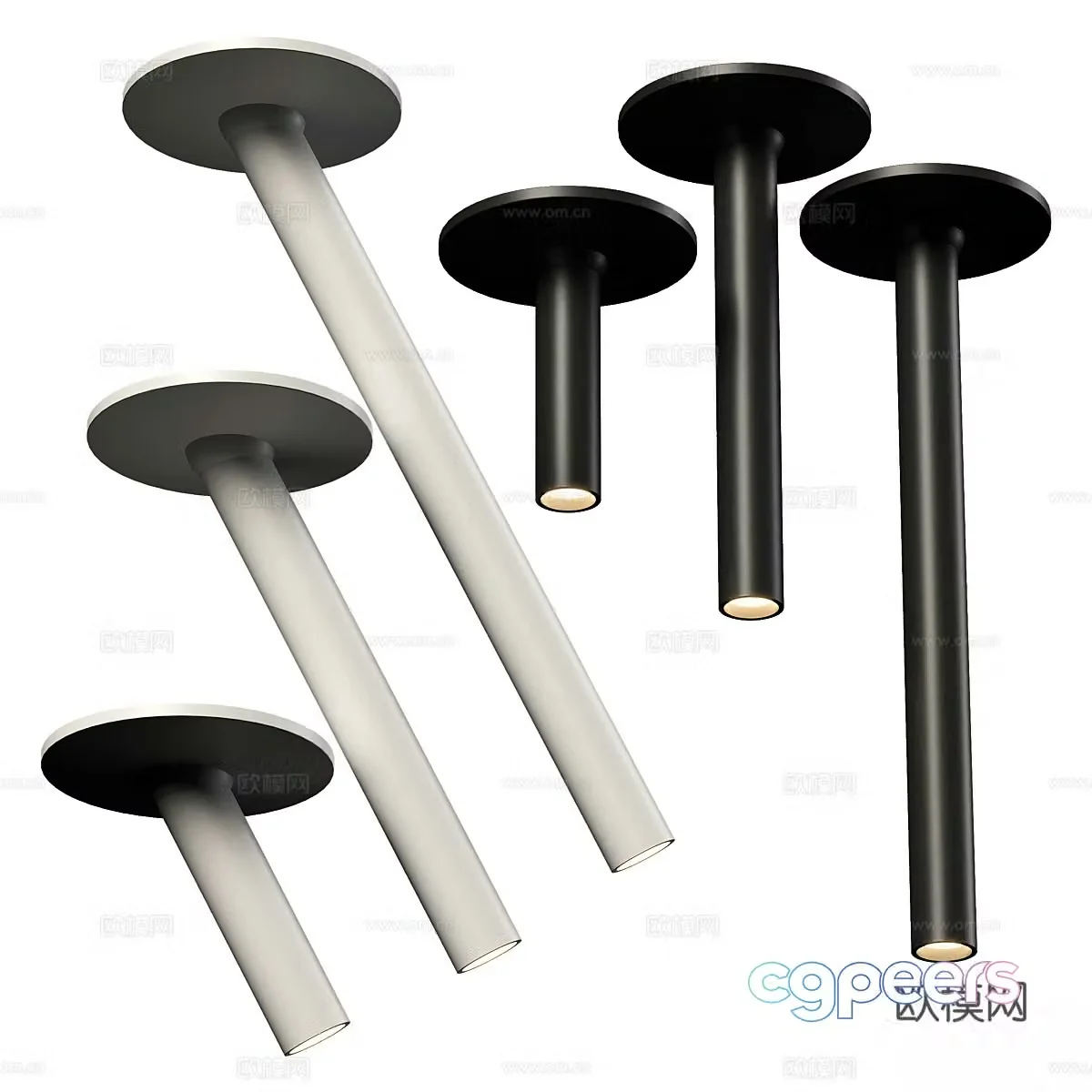 Modern minimalist spotlight 3D model
