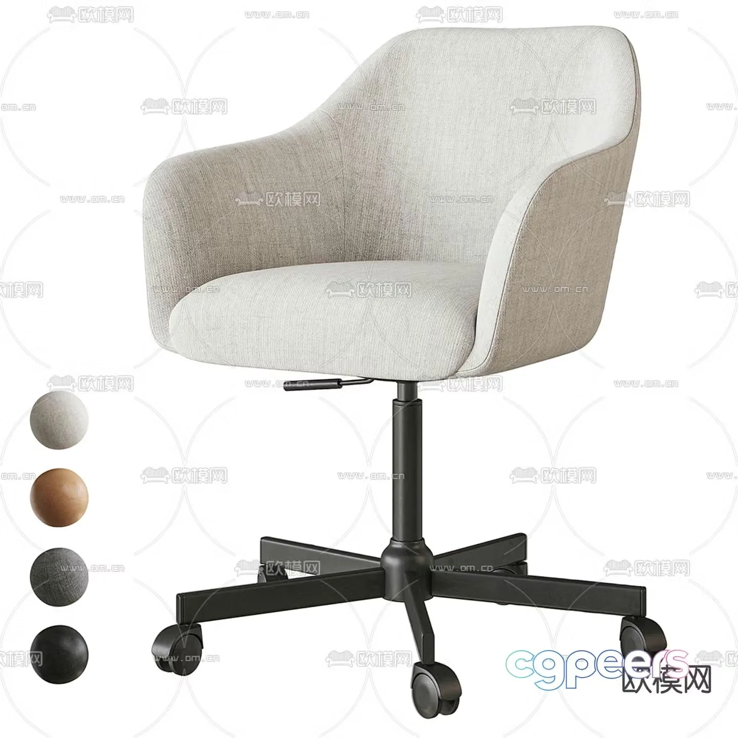 Office chair staff chair 3d model