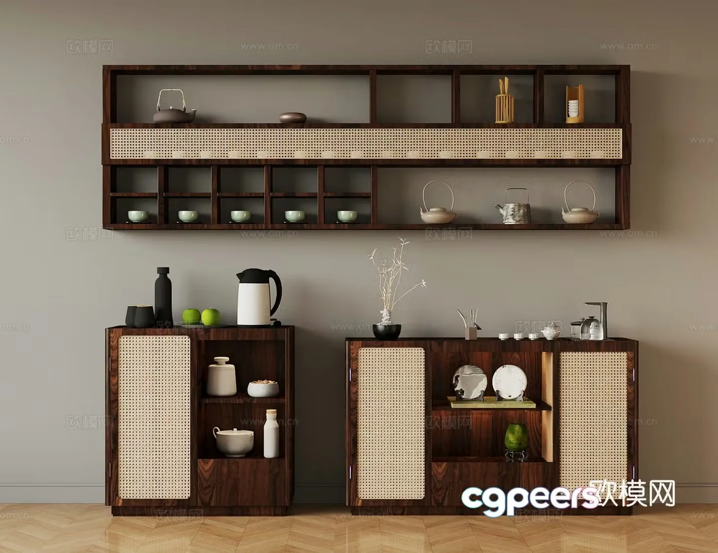 Tea cabinet 3D model of tea cabinet silly medieval style tea cabinet