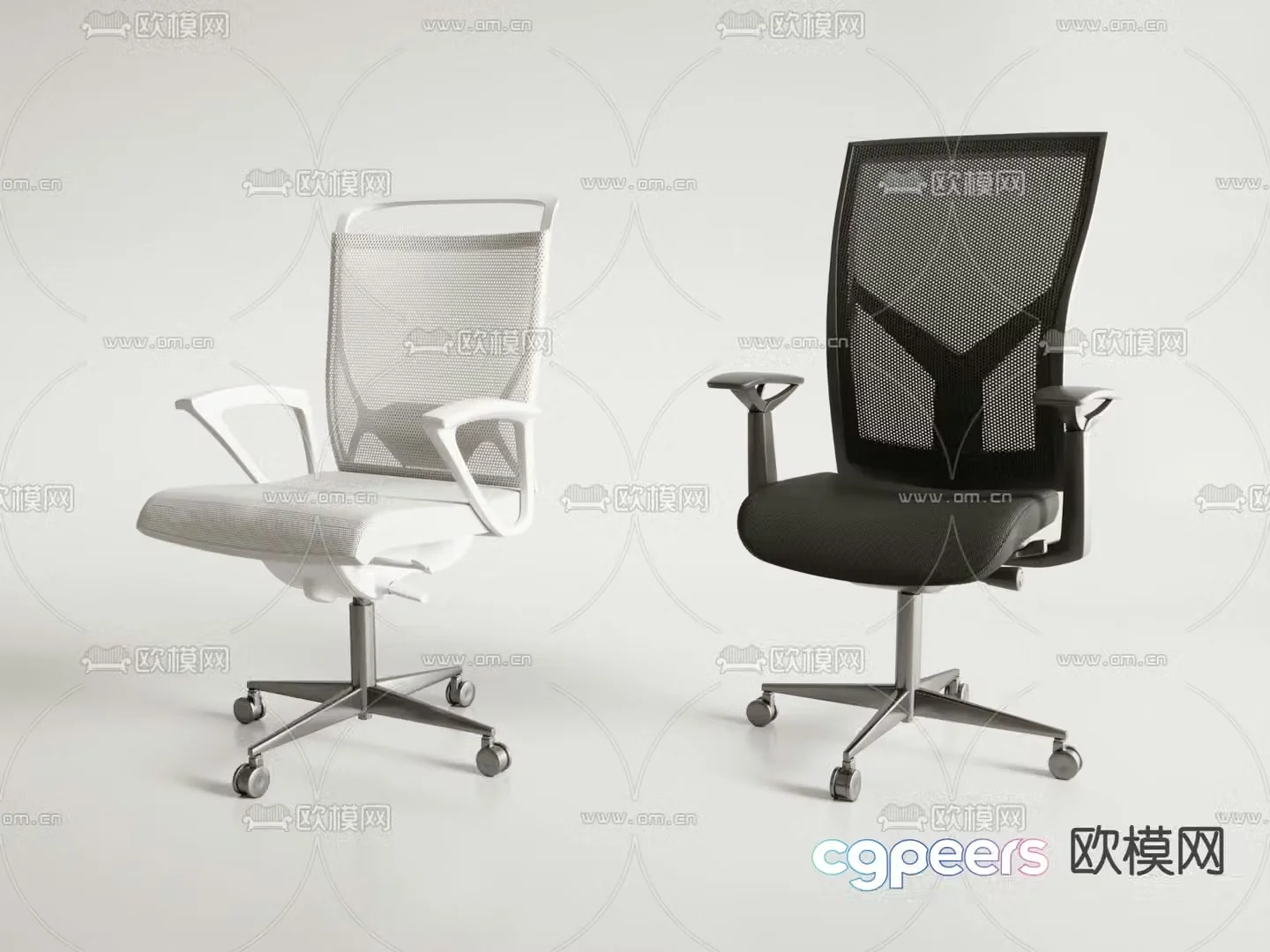 Staff chair office chair conference chair shift chair 3d model