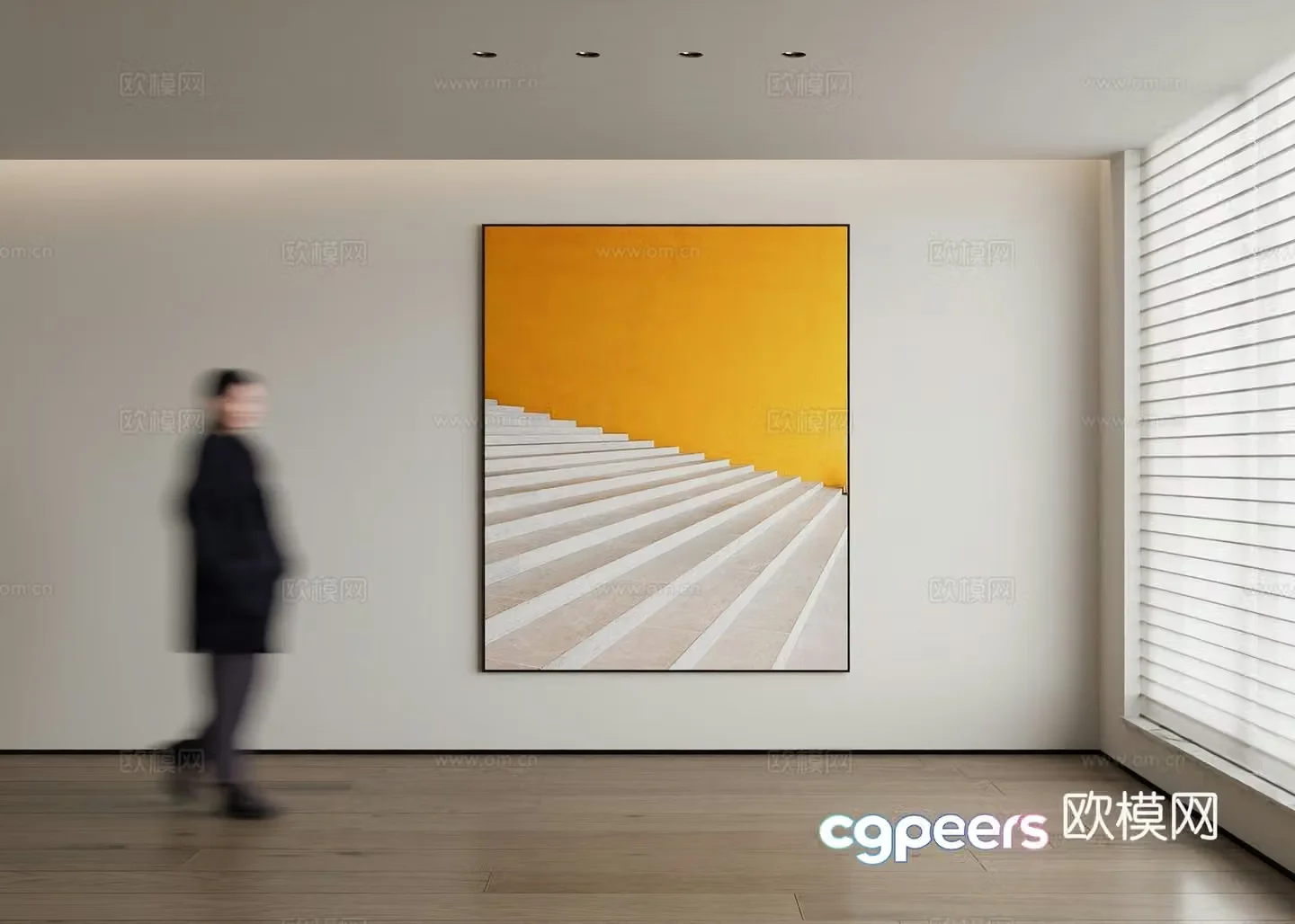 Modern decorative painting 3d model