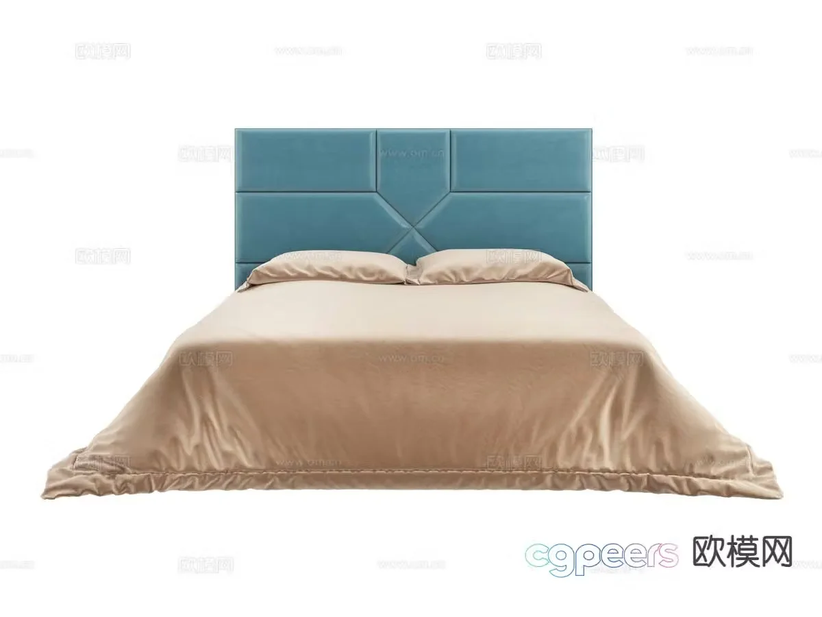 roberto cavalli-Springs modern double bed 3d model