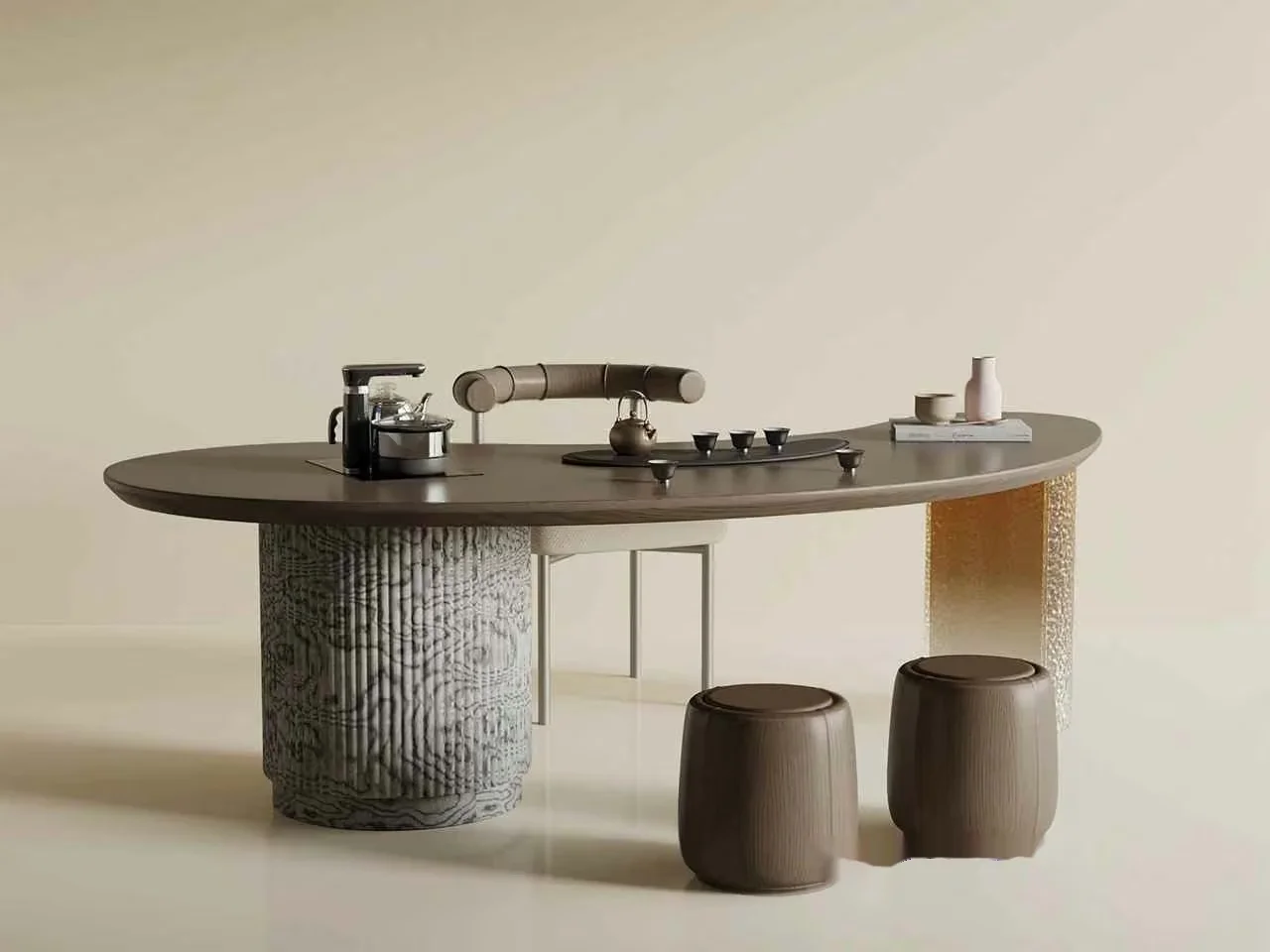 Modern Table Set 3D Model – 2973 – VRAY Render