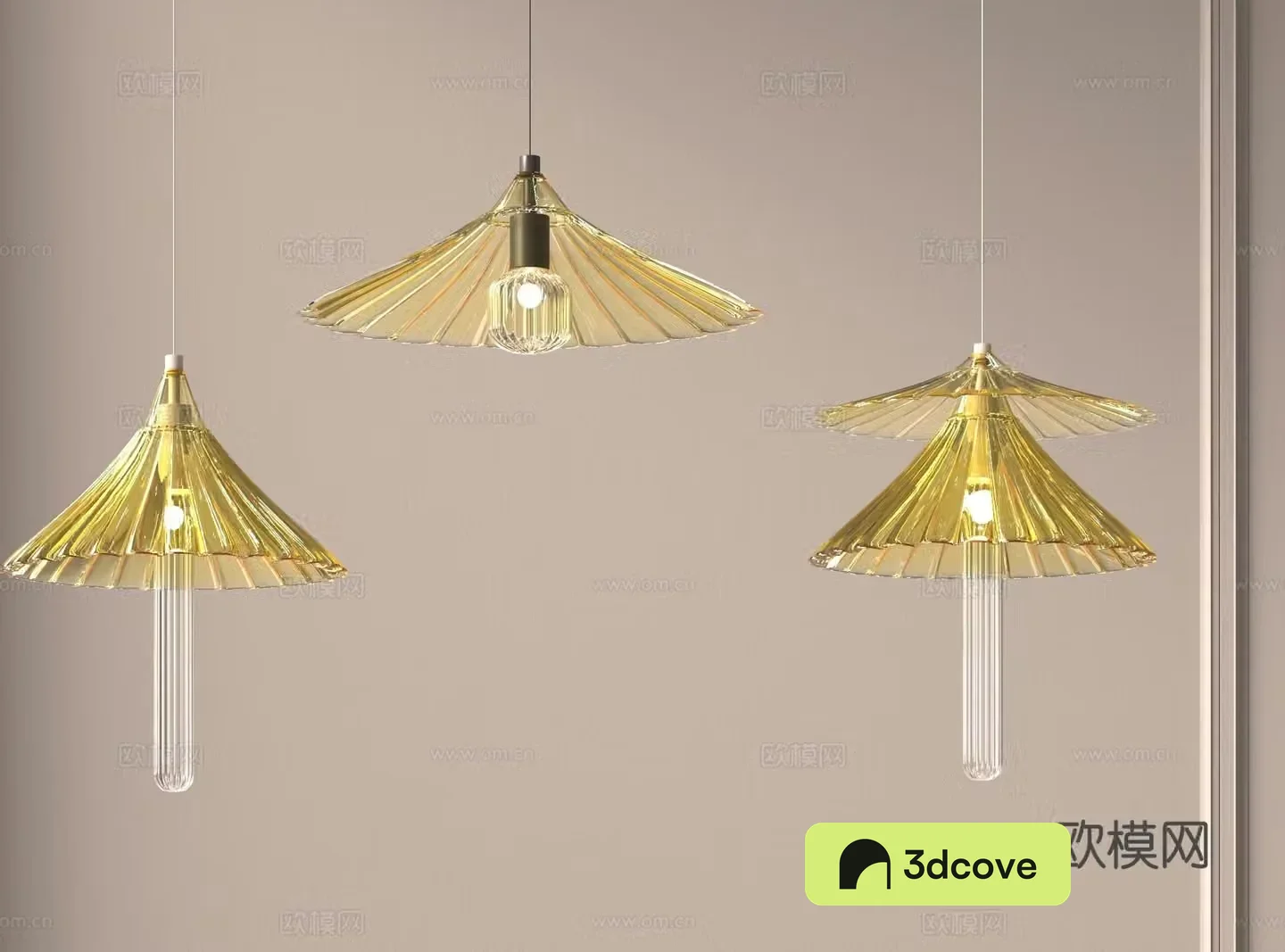 Modern umbrella-shaped small chandelier