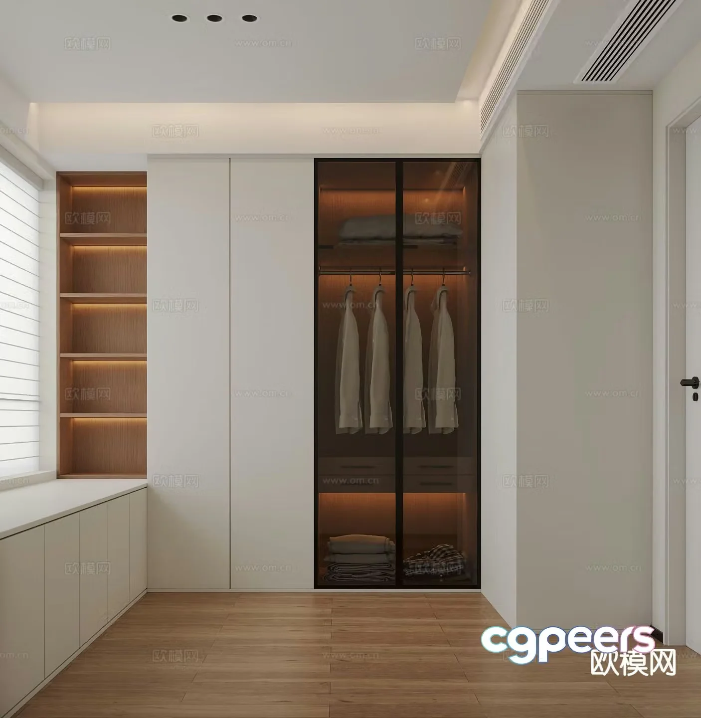 Modern cloakroom 3d model