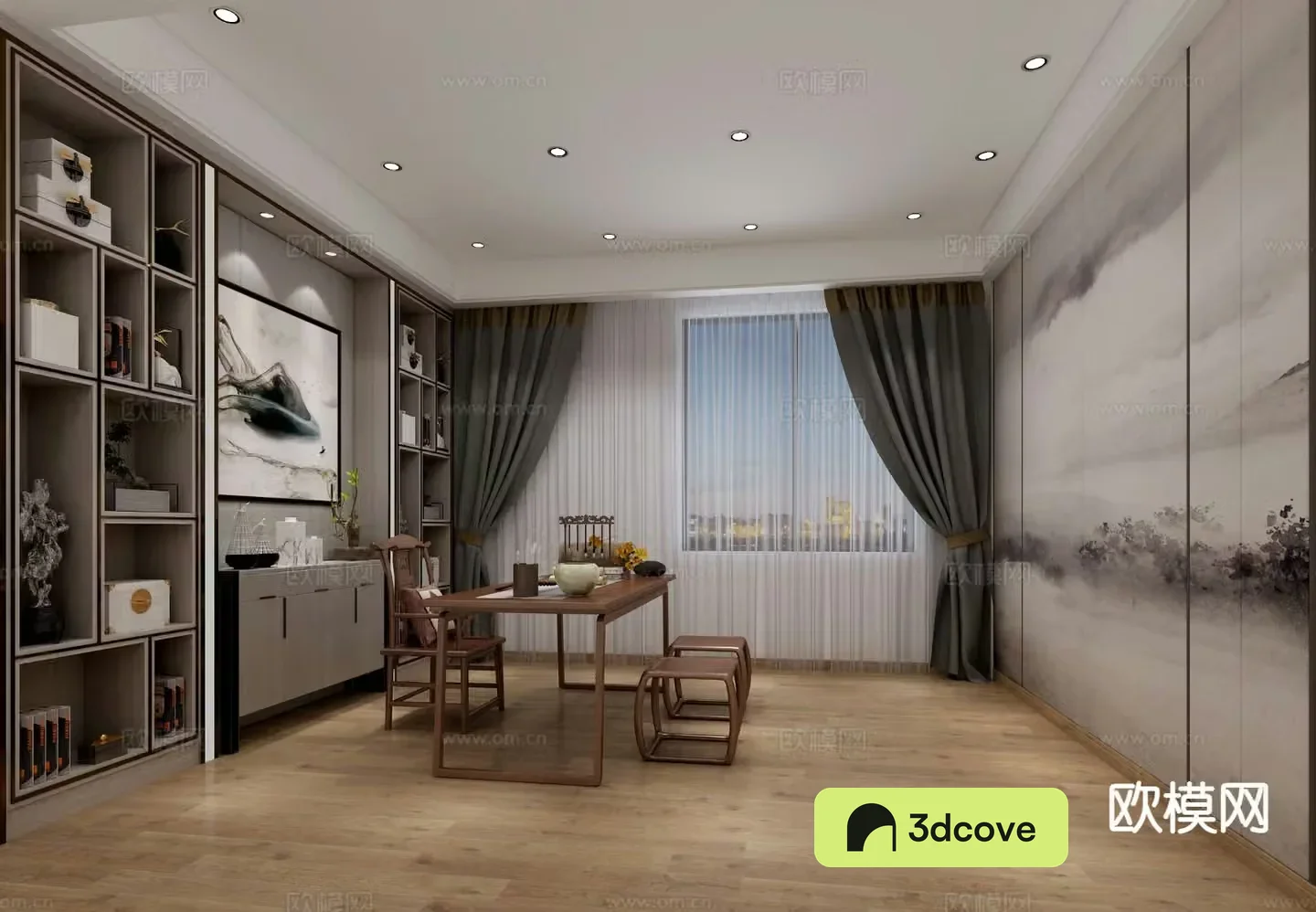 New Chinese style study