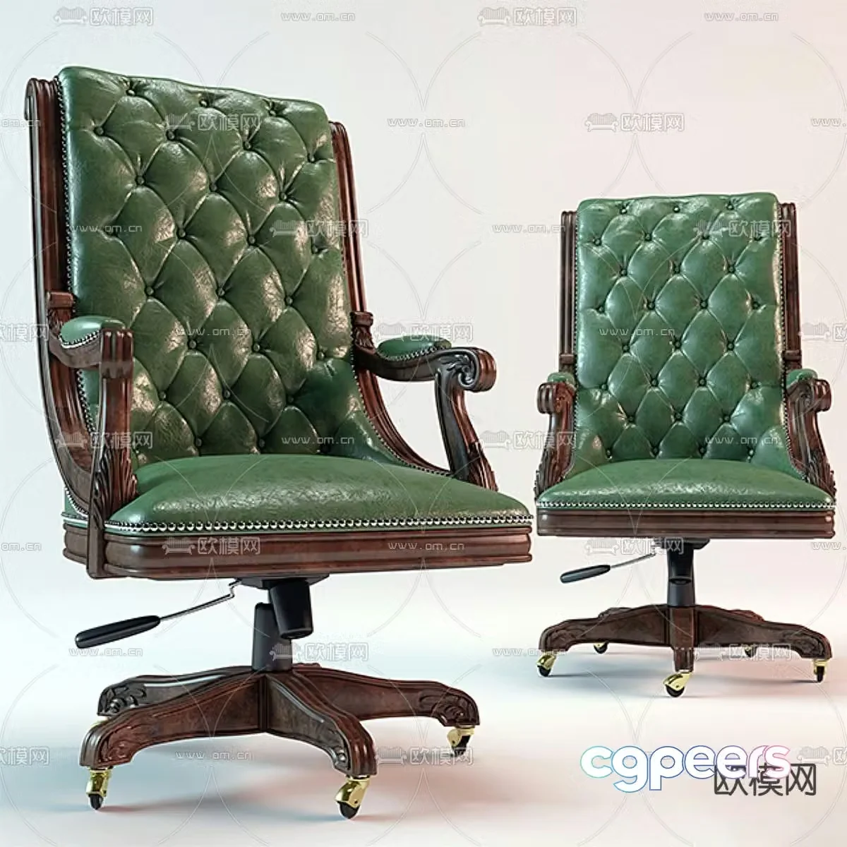 American office chair executive chair boss chair 3D model