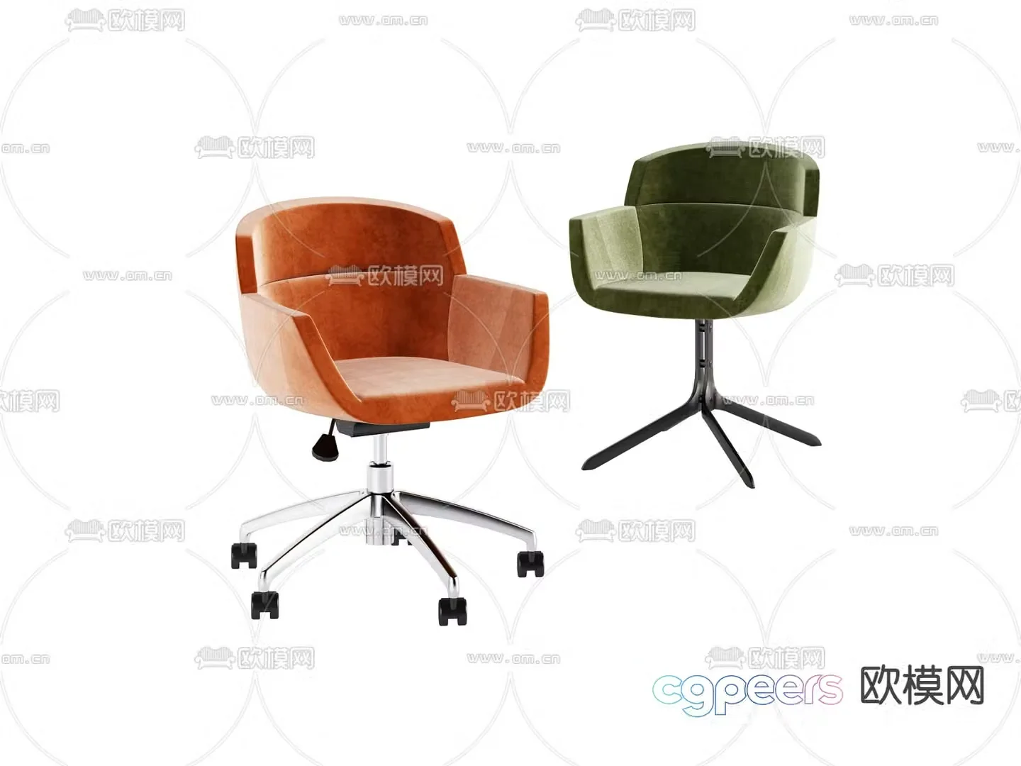 Modern chair leisure chair 3d model