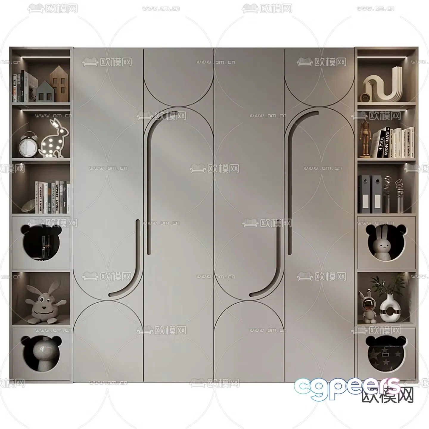 Children’s wardrobe toy cabinet 3d model