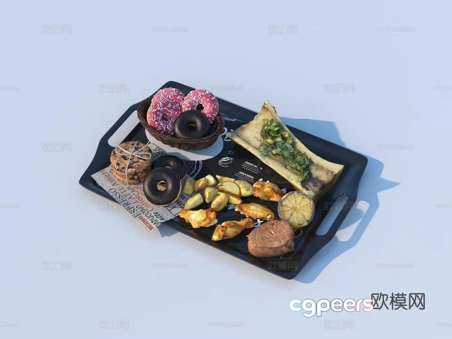 Bread Dessert Food Food 3d Model