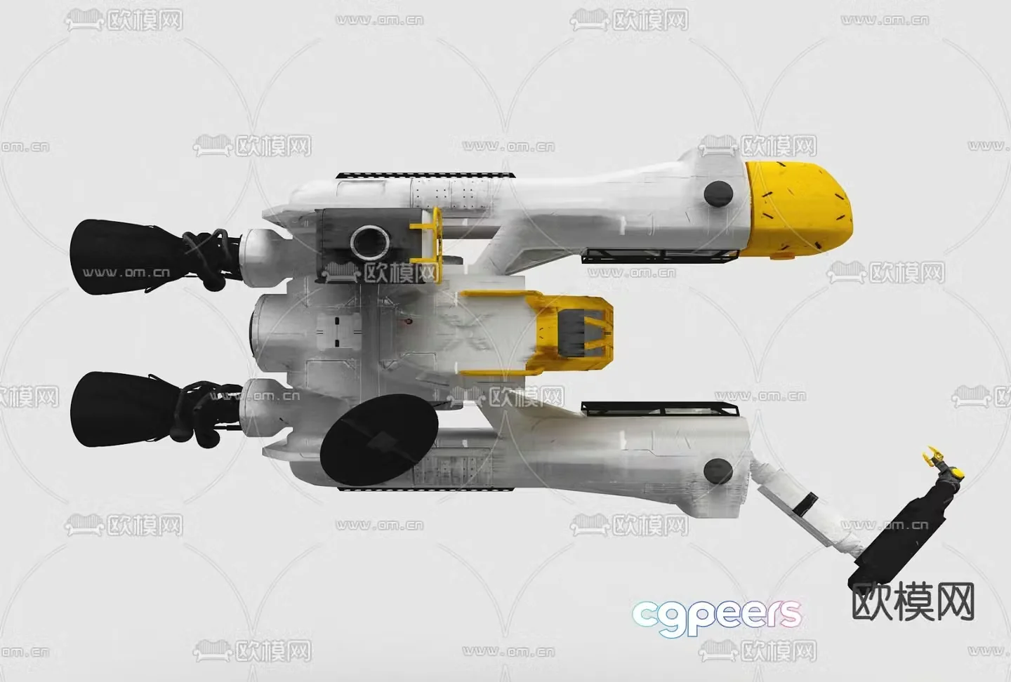 Sci-fi figure satellite toy 3d model