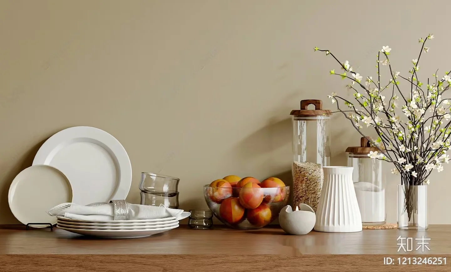 A Collection Of Kitchen Items 3D Model – 3922 – VRAY Render