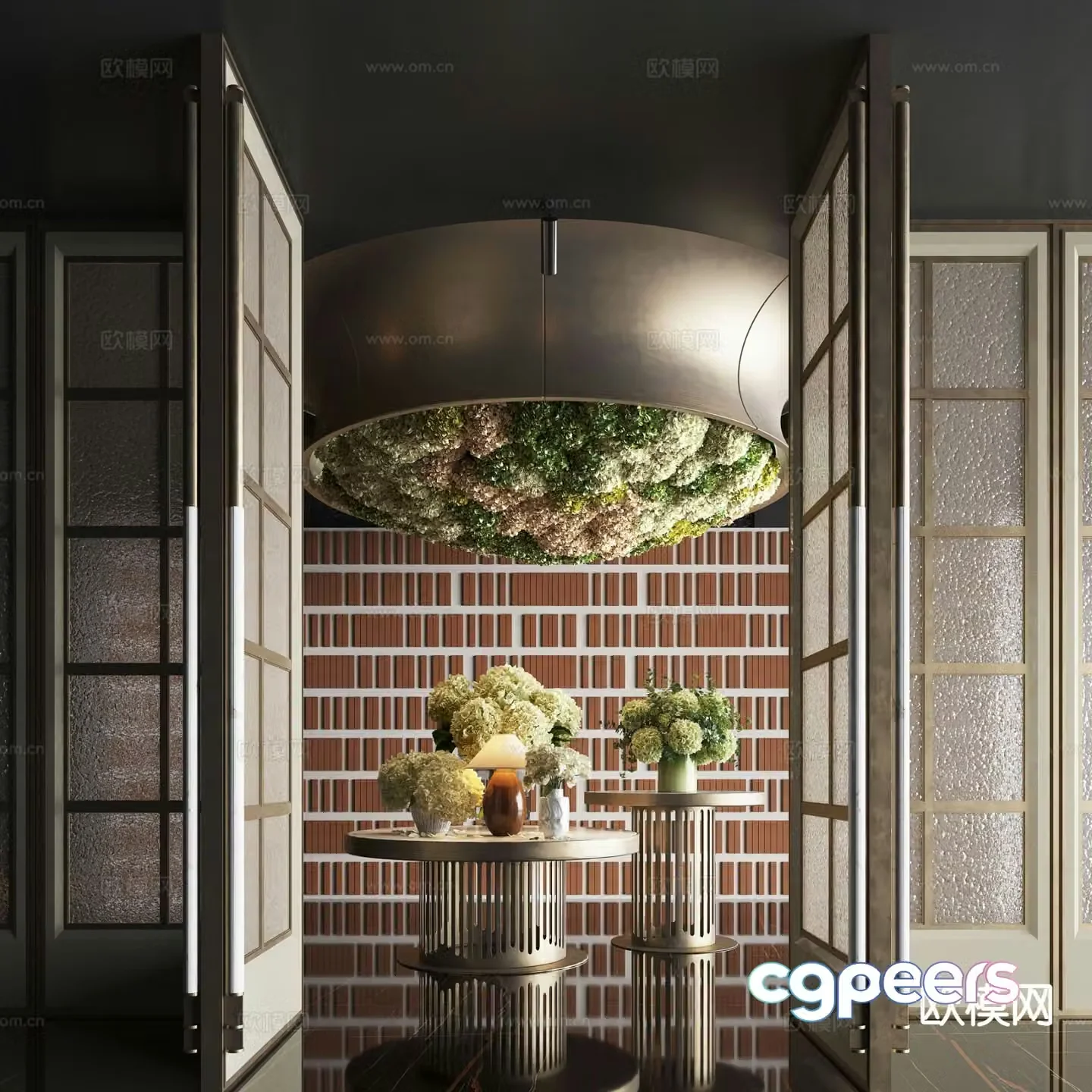 Light luxury end viewing platform 3D model