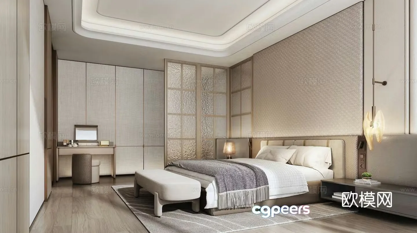 Italian style bedroom Milotti bedroom master bedroom 3d model