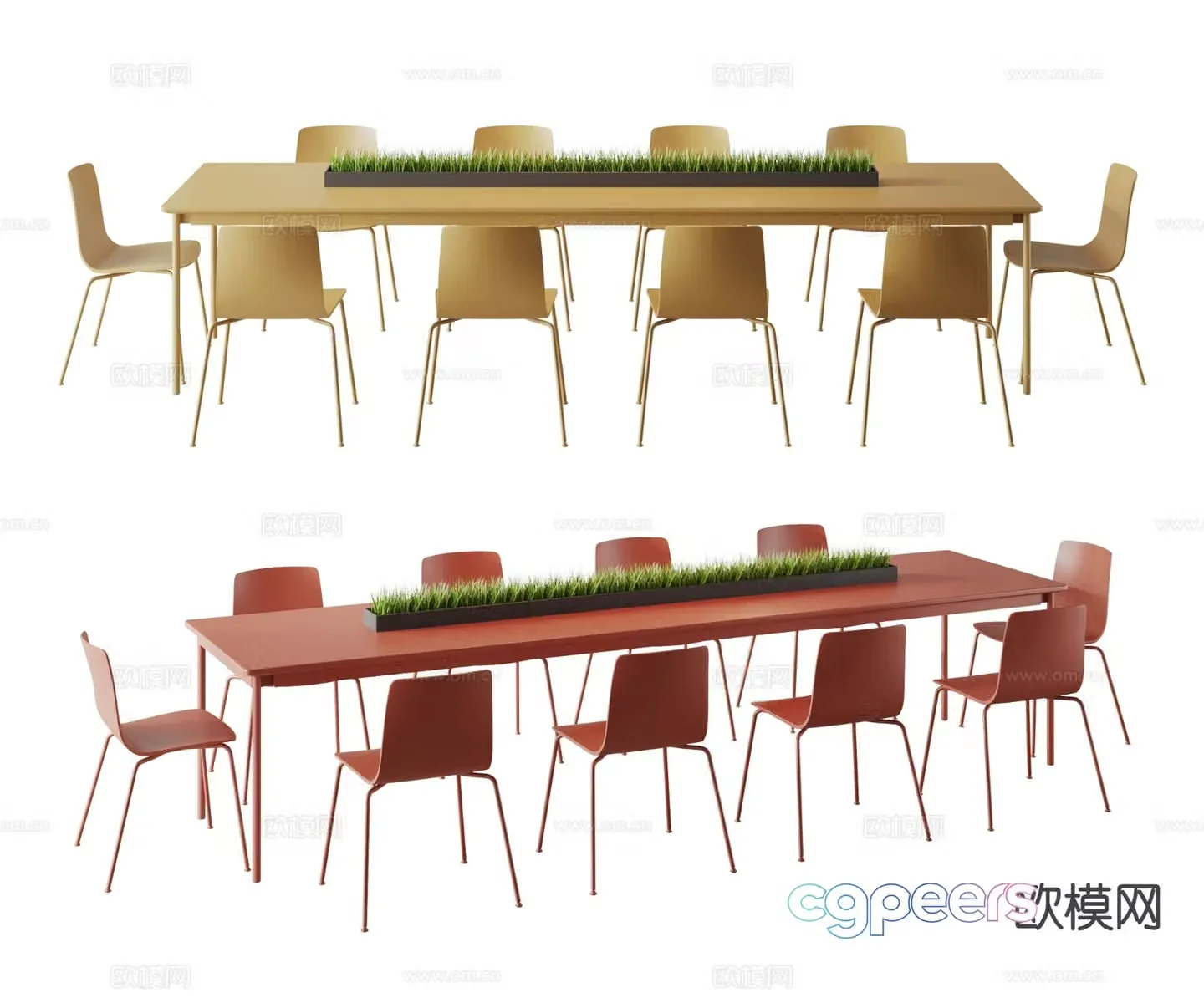 Modern conference table conference table 3d model