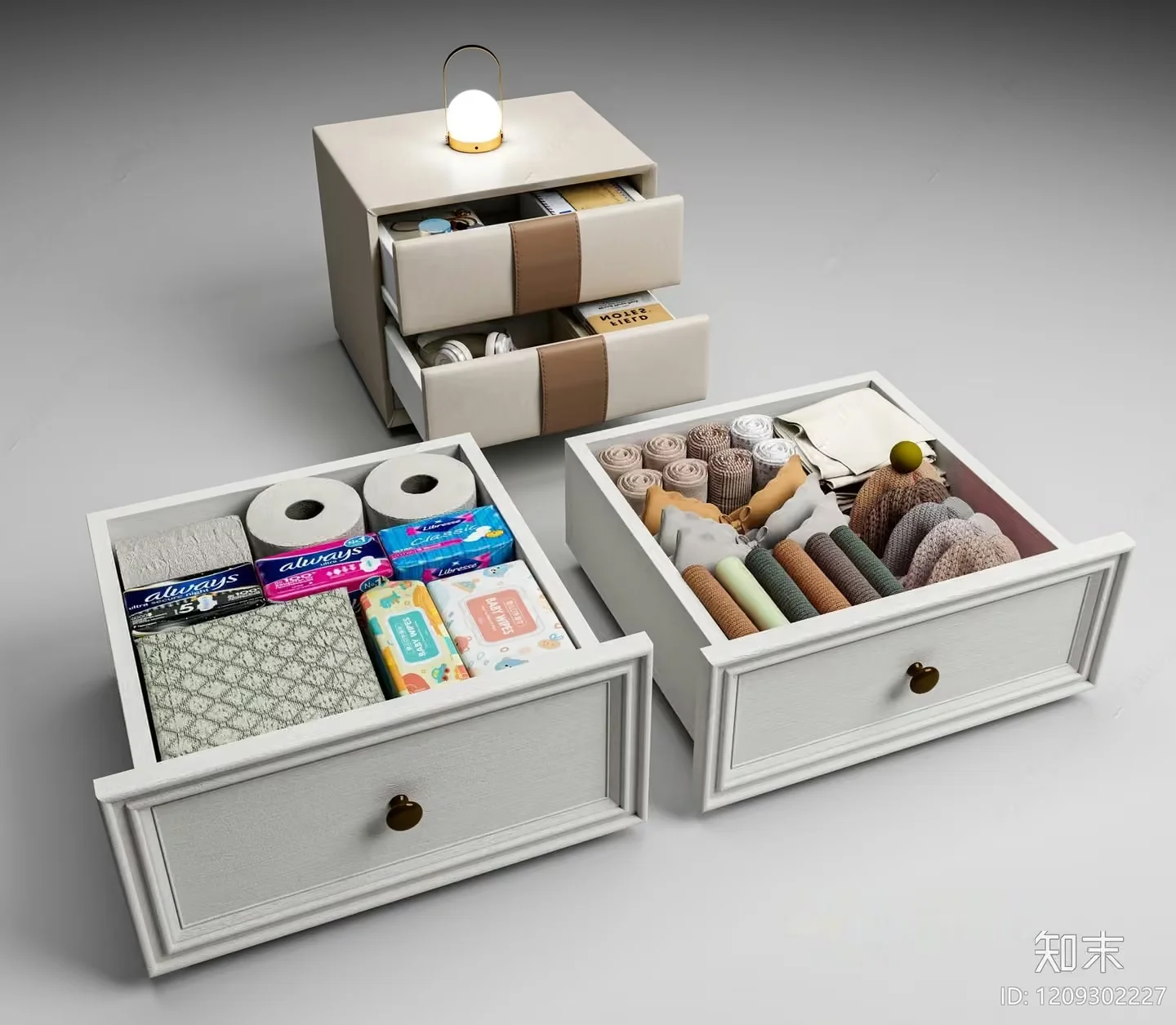 Organized Storage Space 3D Model – 12344 – VRAY Render