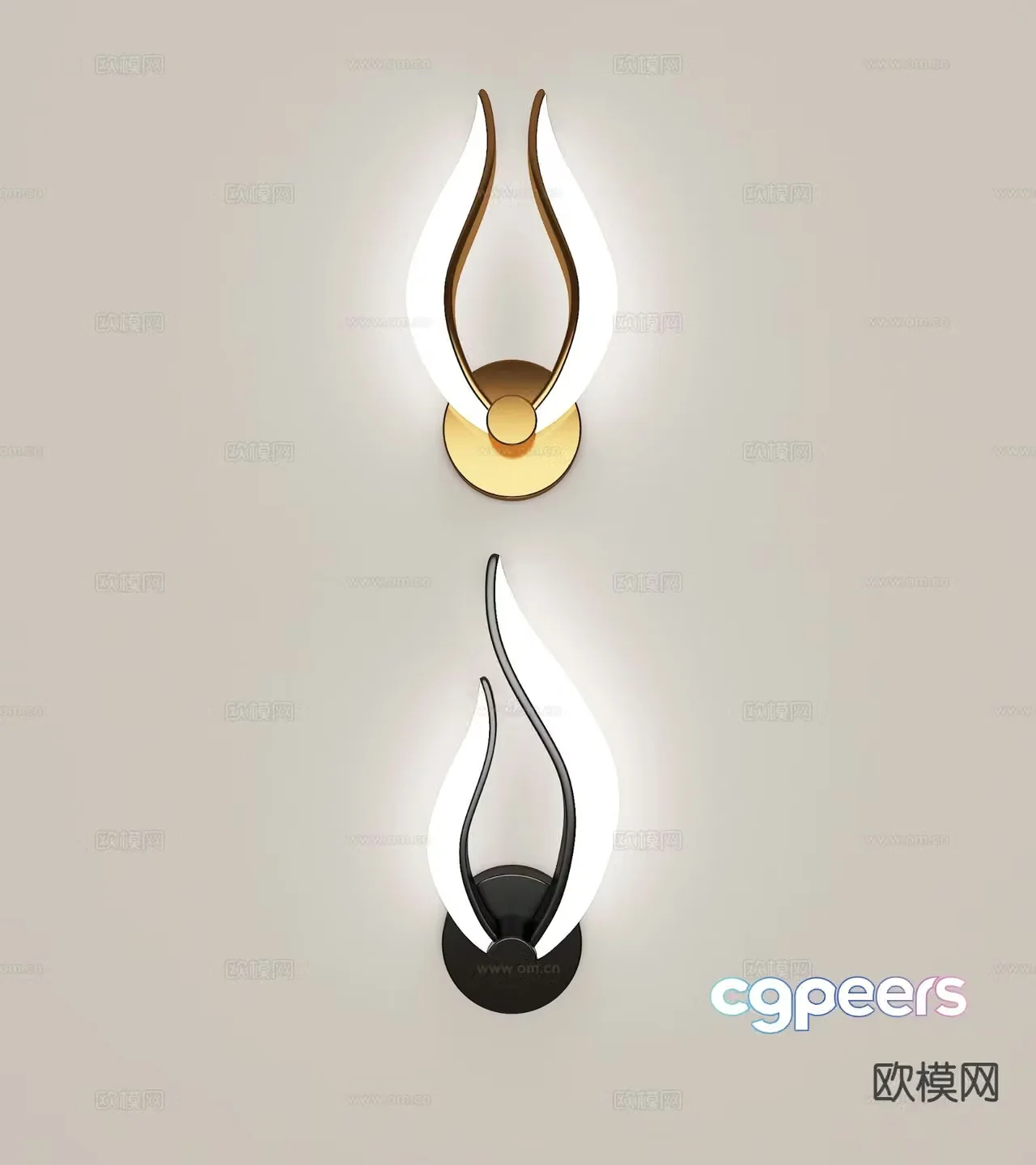 Minimalist wall lamp artistic wall lamp 3d model