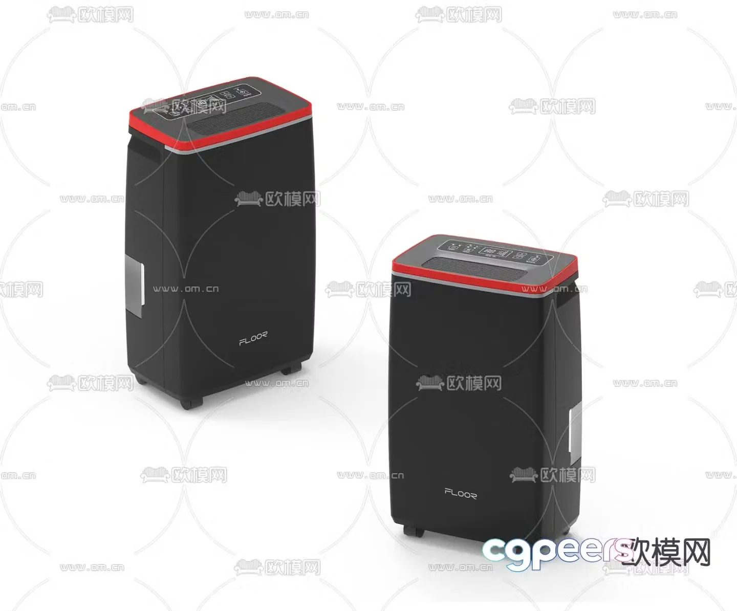 Modern air purifier 3D model