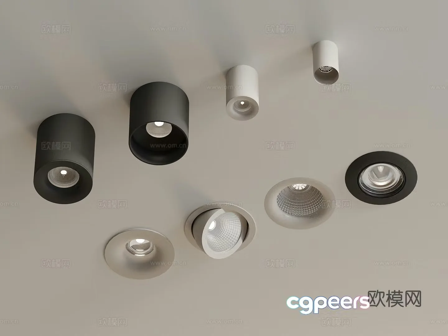 Spotlight Downlight 3D Model