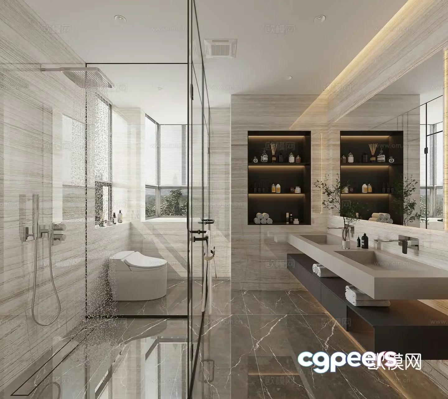 Modern bathroom 3d model
