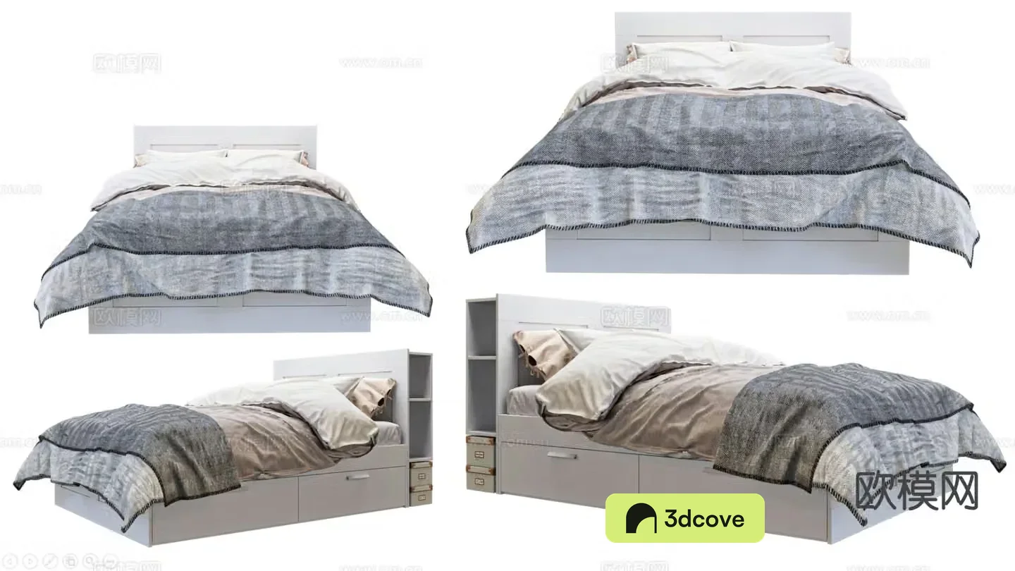 Modern double bed