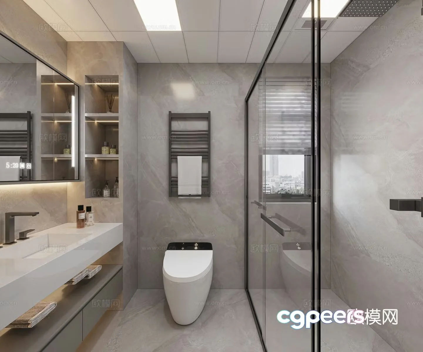 Modern bathroom bathroom 3d model