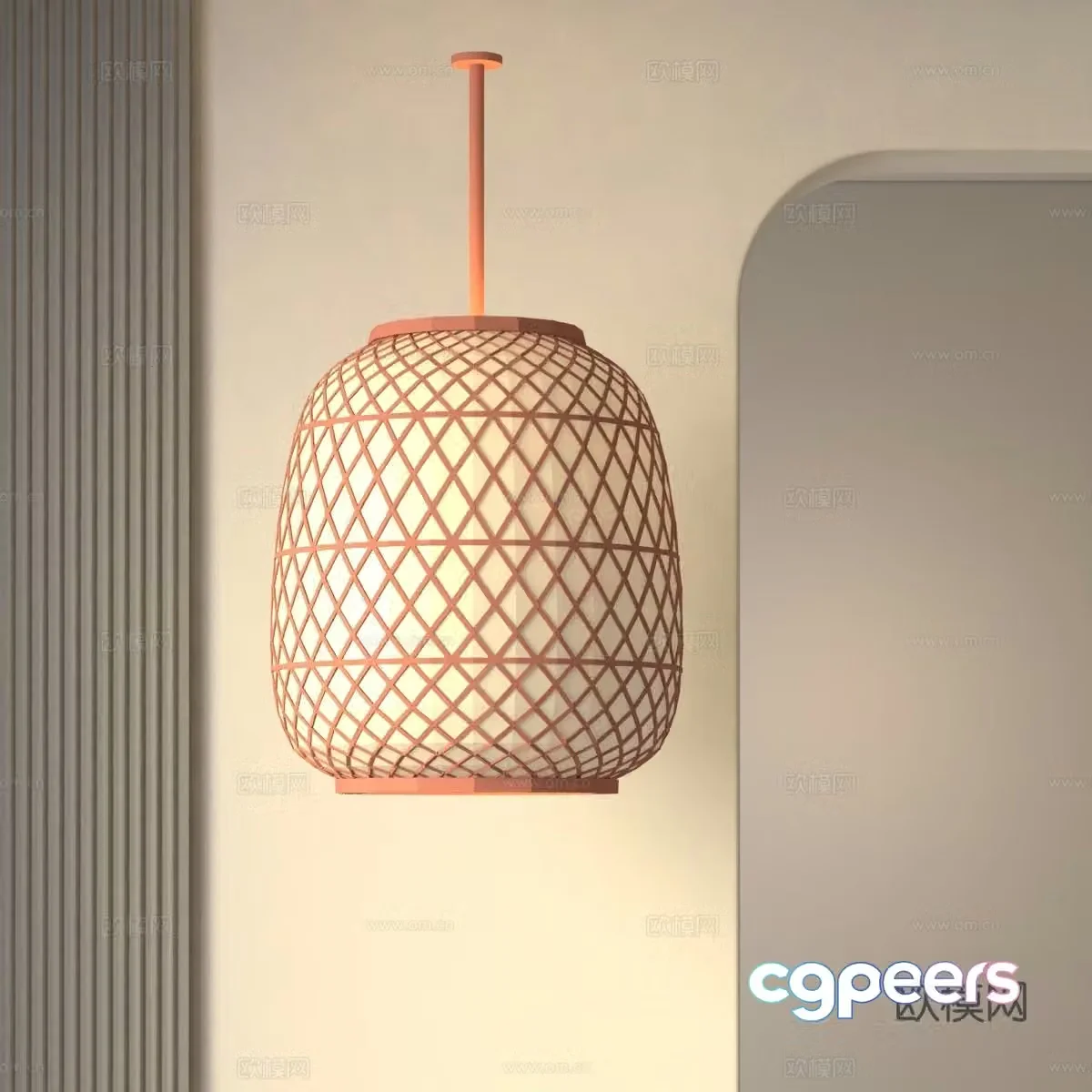 Modern lantern 3d model