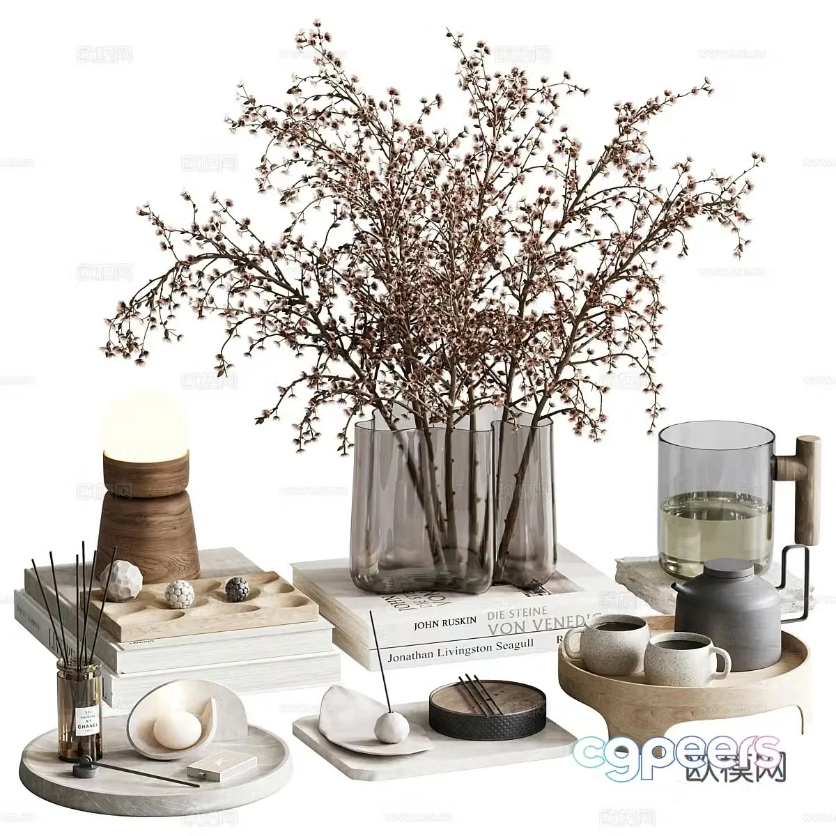 Decorative ornaments coffee table ornaments side cabinet ornaments TV cabinet ornaments desk ornaments book ornaments 3D model