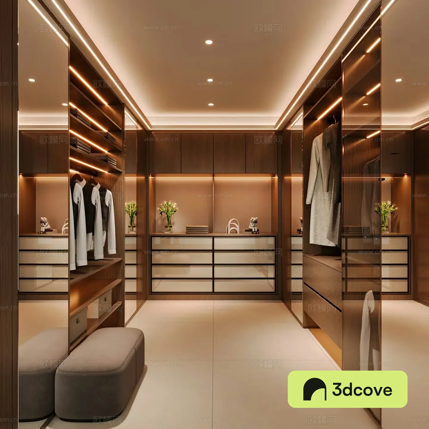 Modern cloakroom