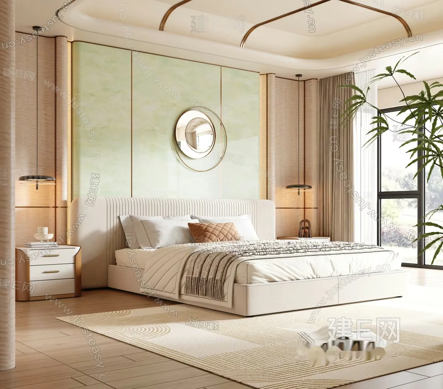 Cozy Bedroom 3D Model – 16776 – VRAY Render