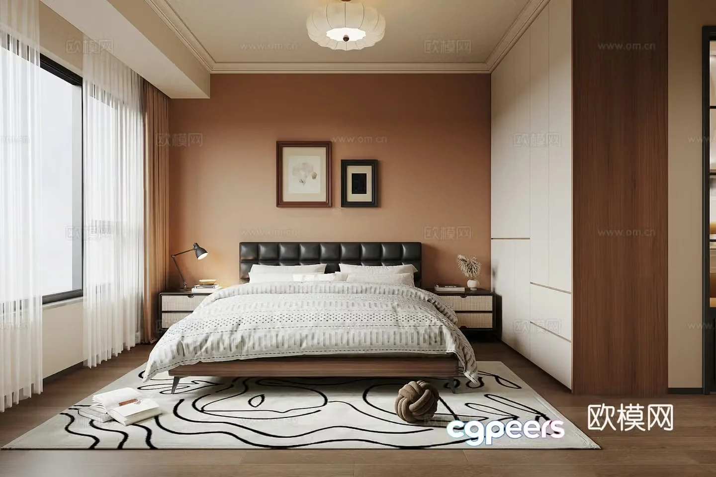3D model of the Middle Ages Wasabi Master Bedroom