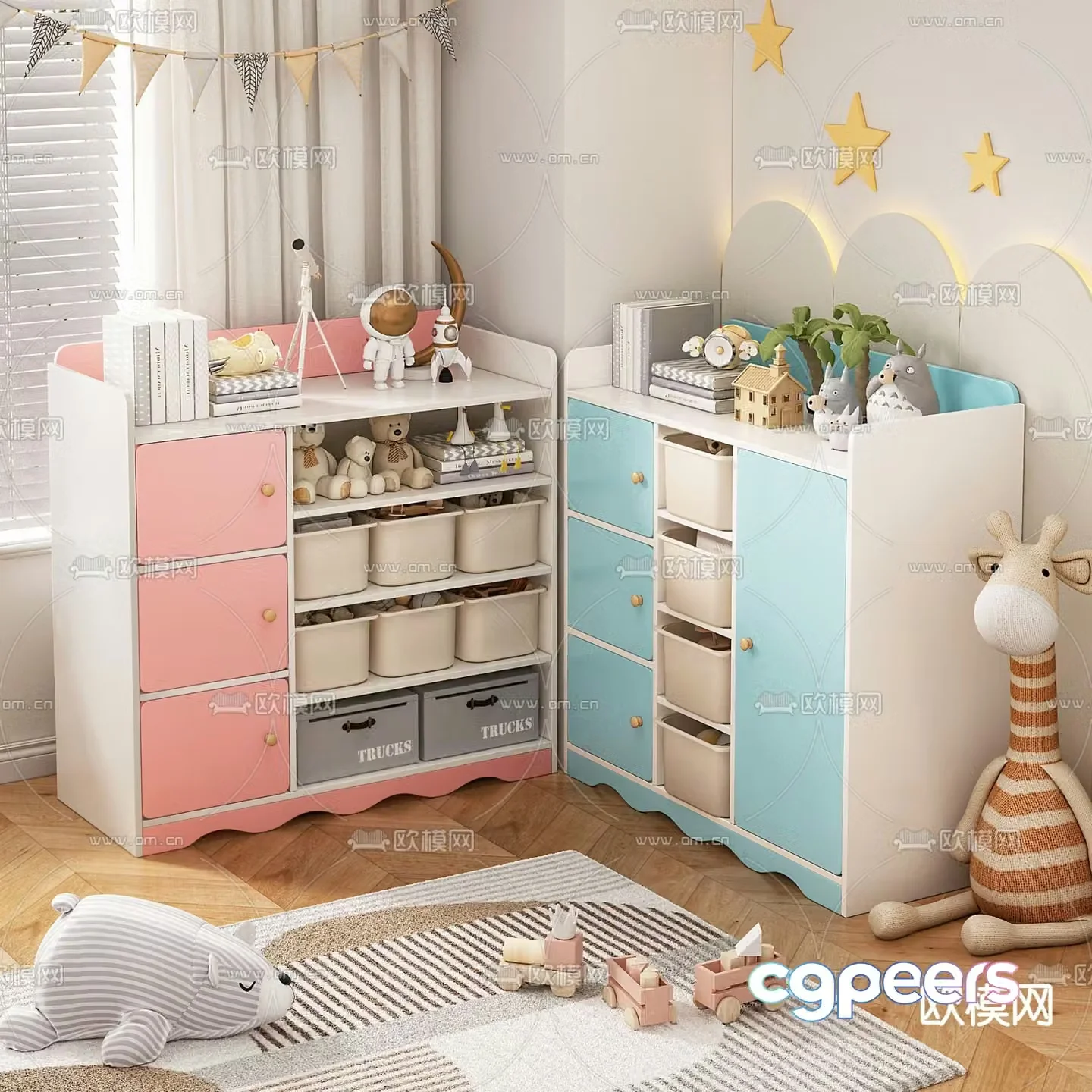Children’s toy cabinet 3d model