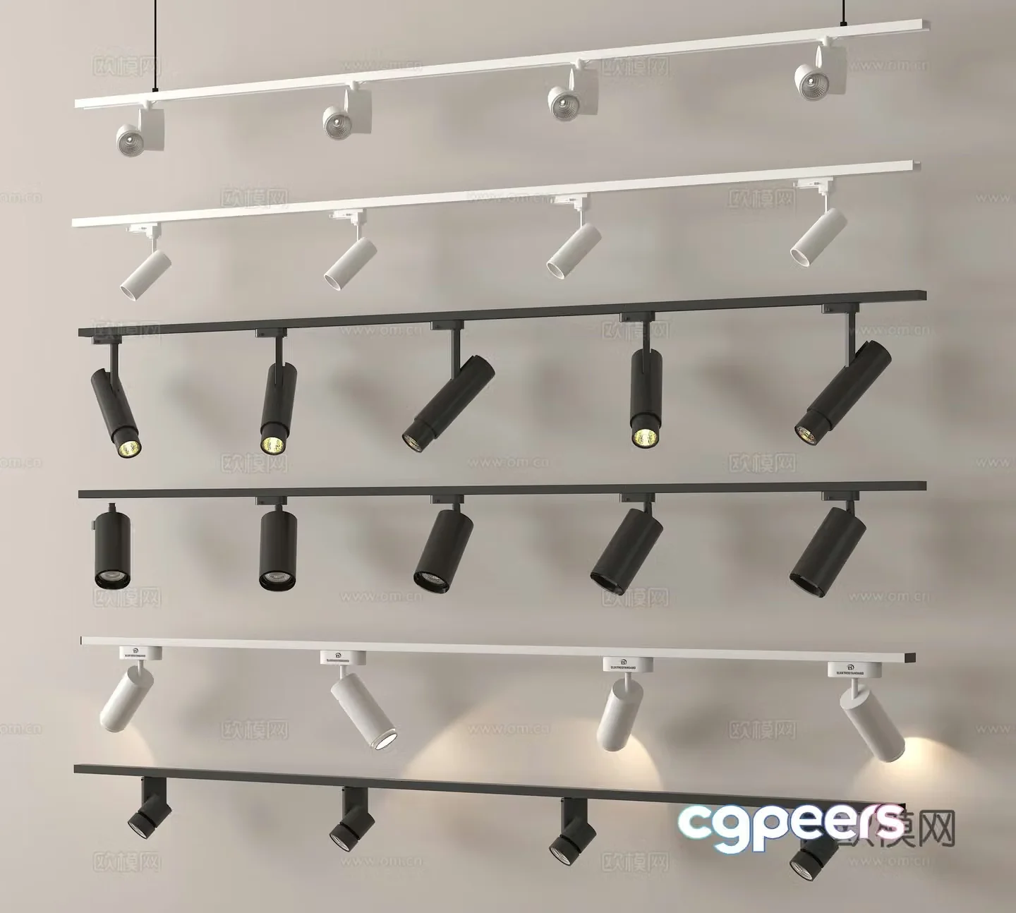 Spotlight Downlight Tracklight 3D Model