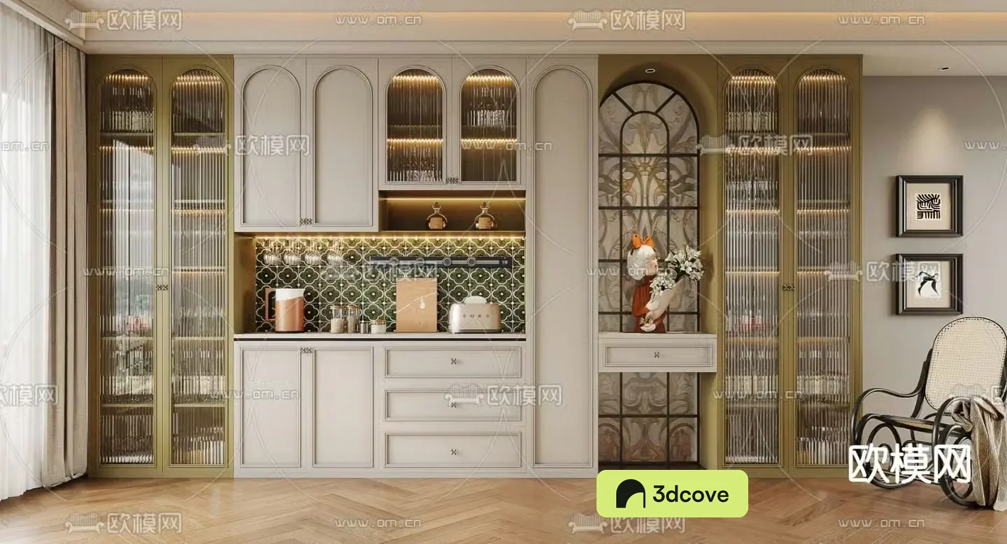 French wine cabinet