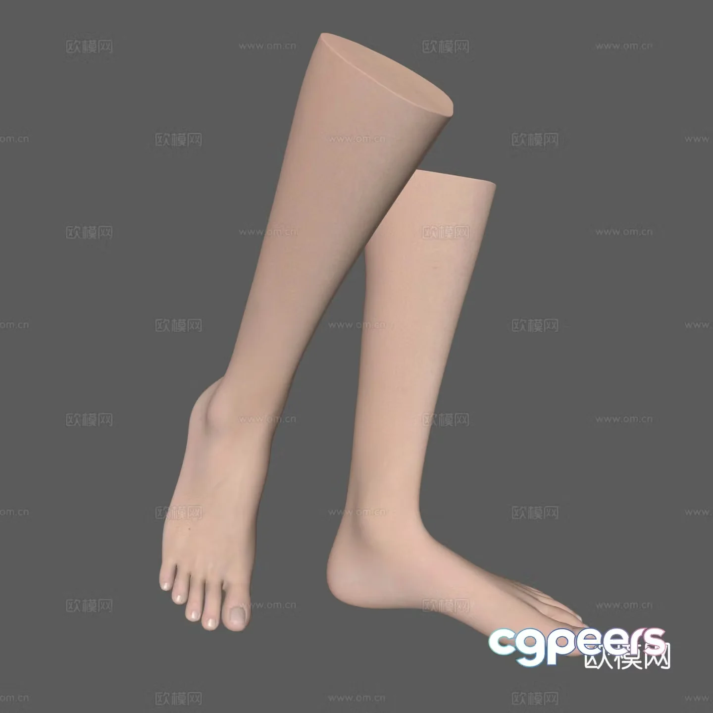 Human foot sculpture 3d model