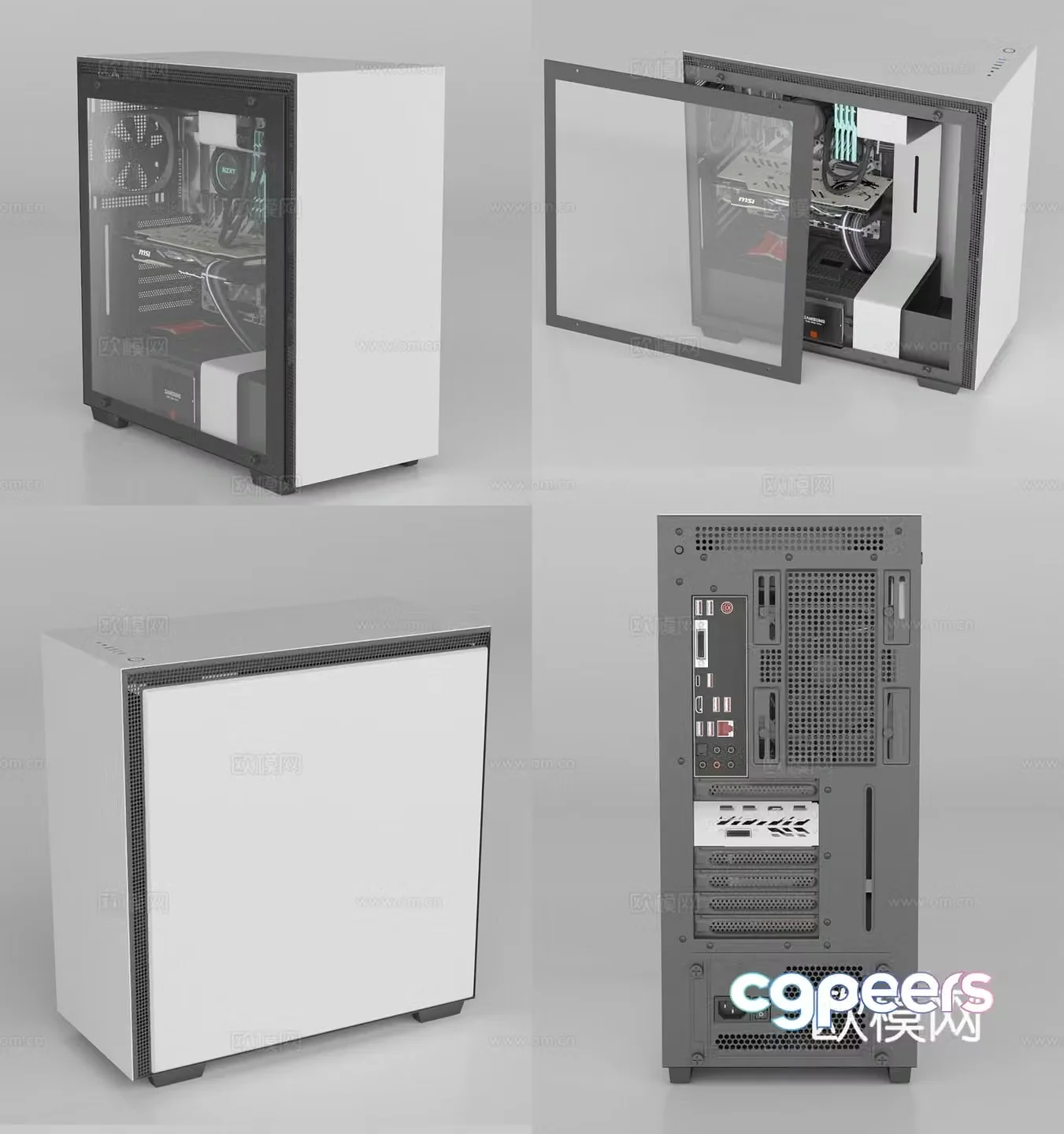 Computer graphics card 3D model