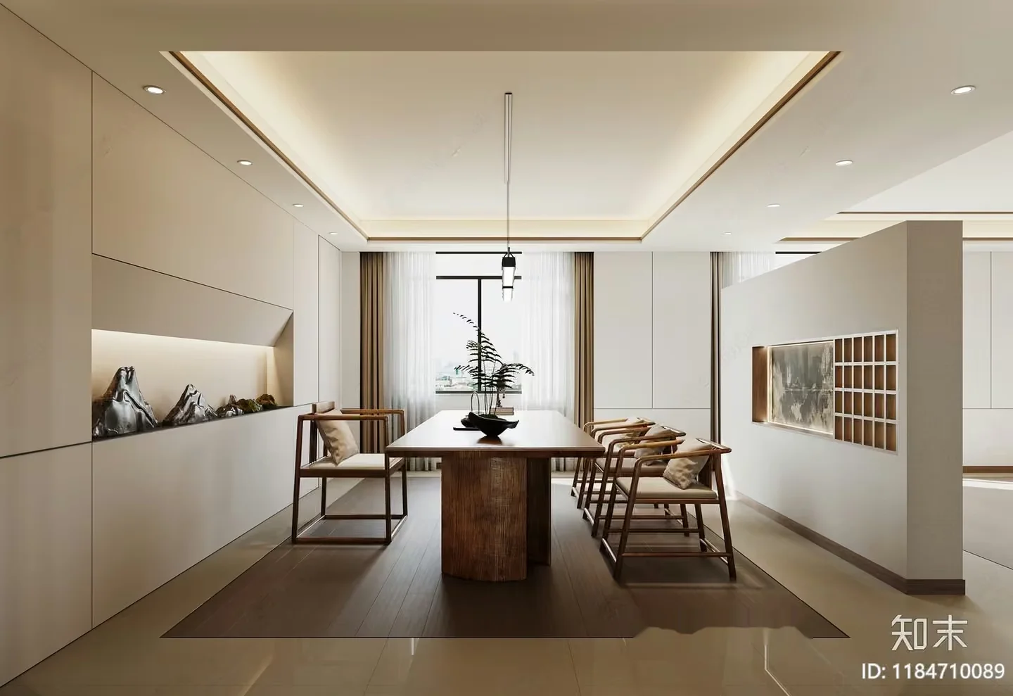 Modern Dining Room 3D Model – 12483 – VRAY Render