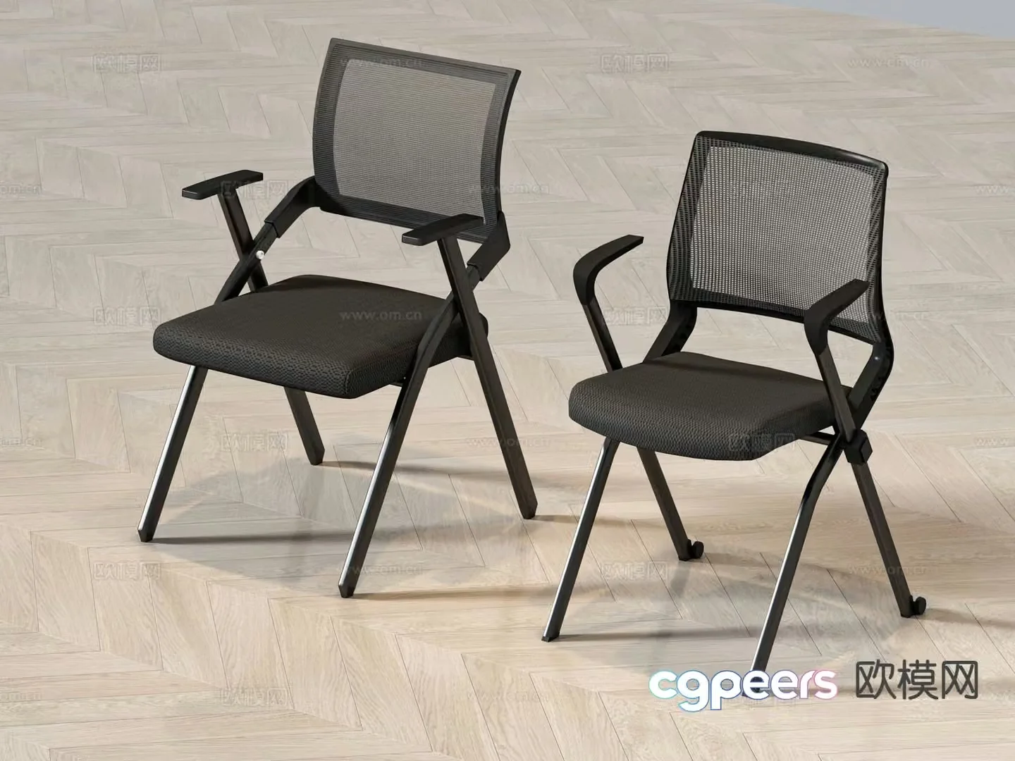 Office chair conference chair study chair training chair 3d model