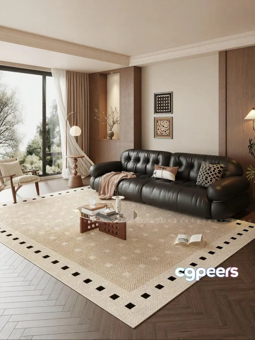 Modern Living Room 3D Model – 4815 – VRAY Render