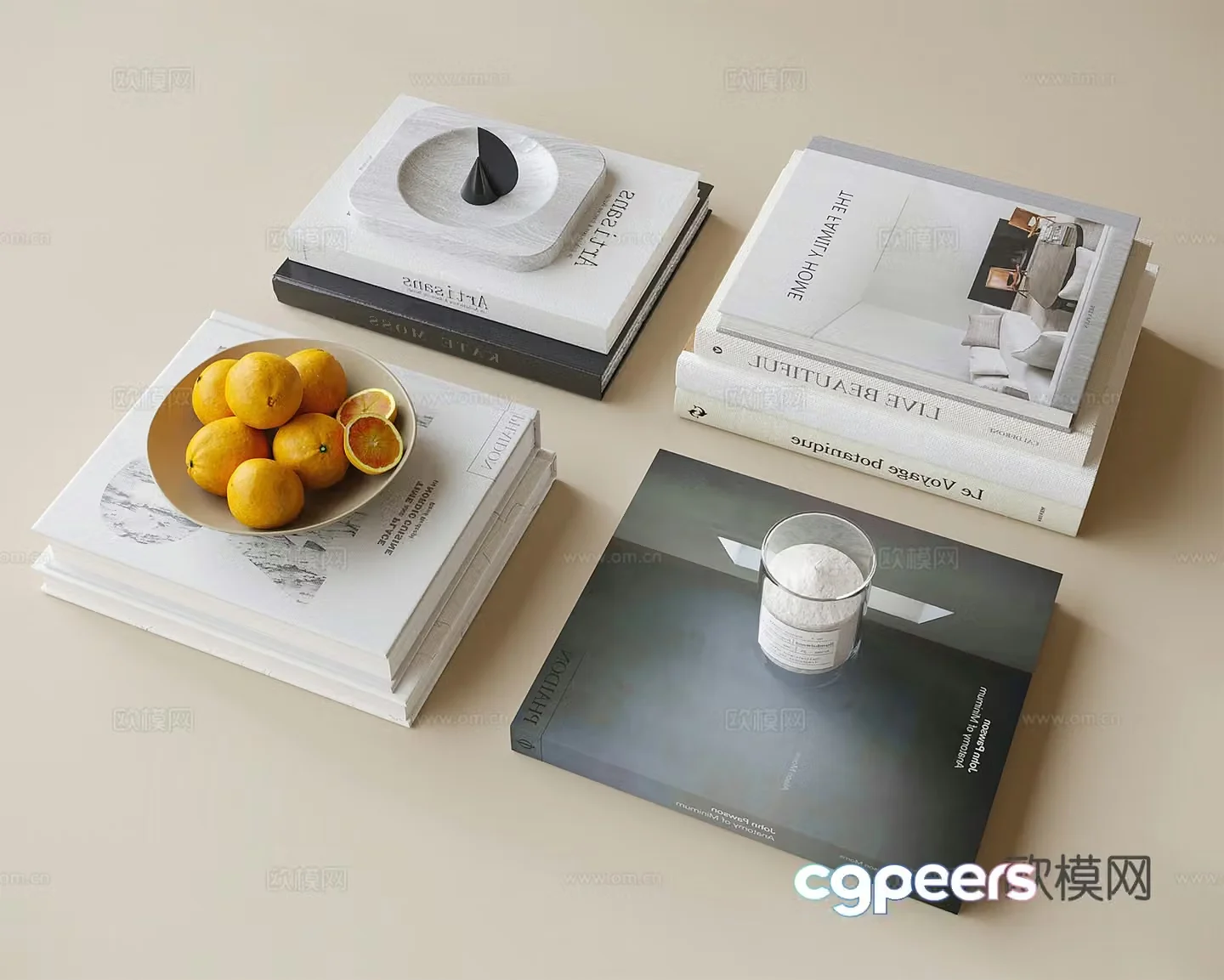 Modern books Book 3d model