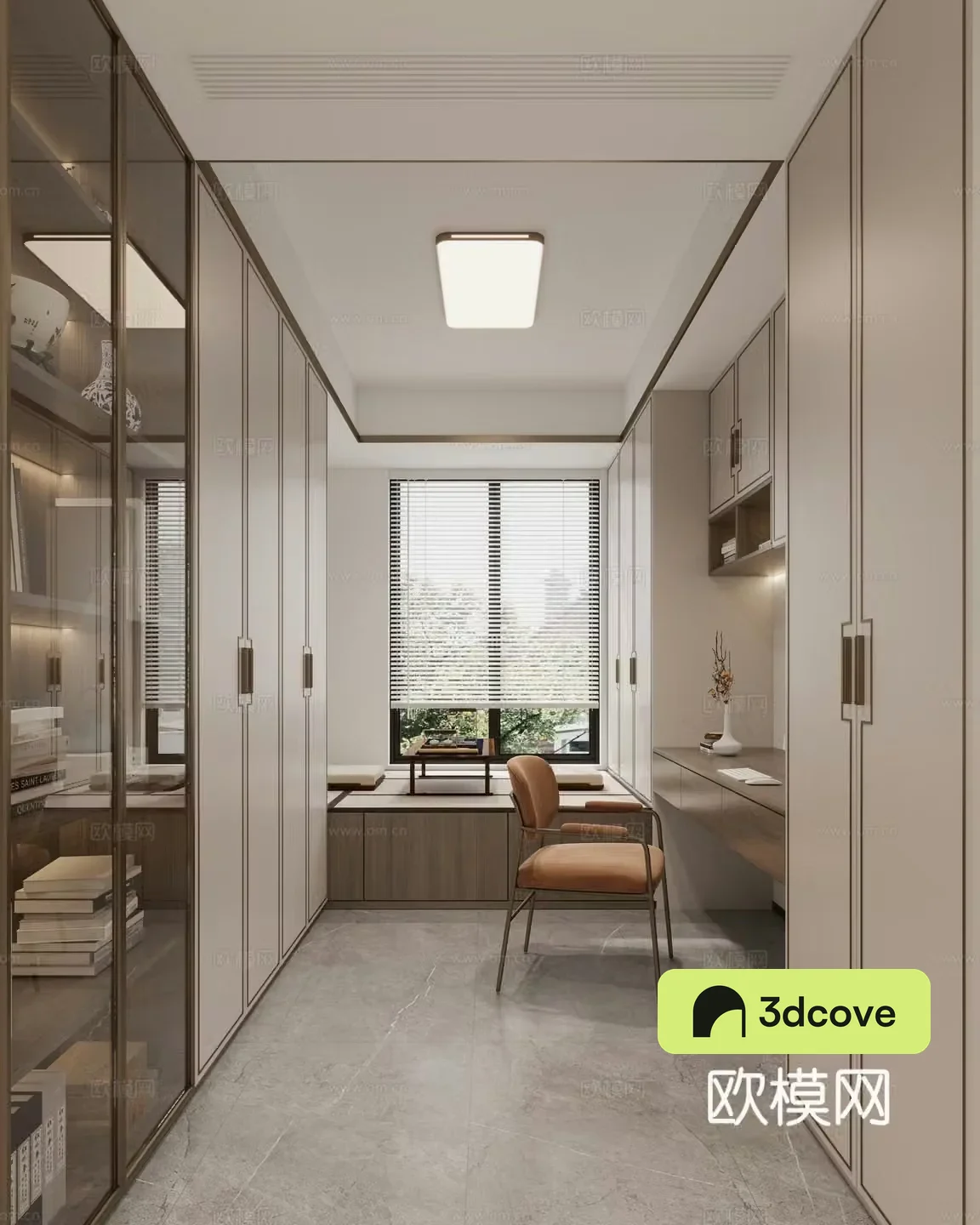 New Chinese style study room