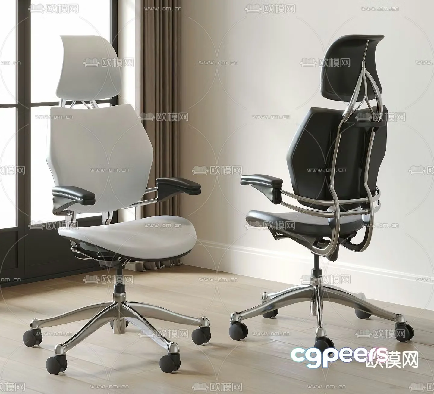 Office chair staff chair executive chair 3d model