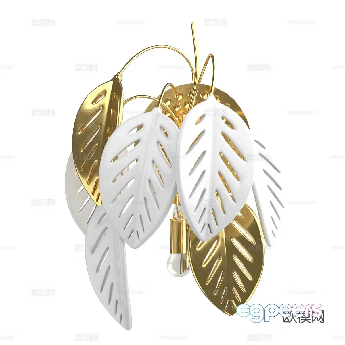 Light luxury wall lamp 3D model