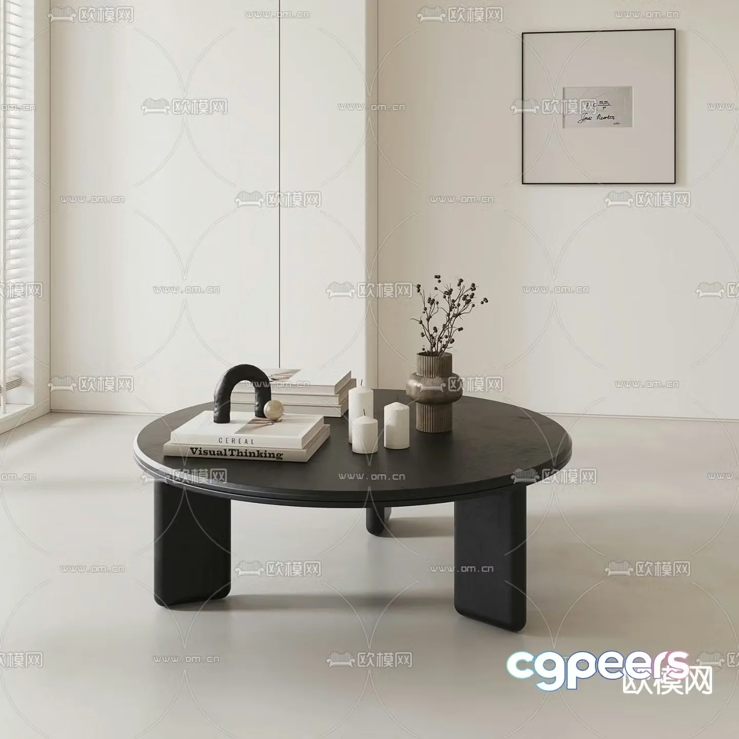 Medieval style coffee table 3D model