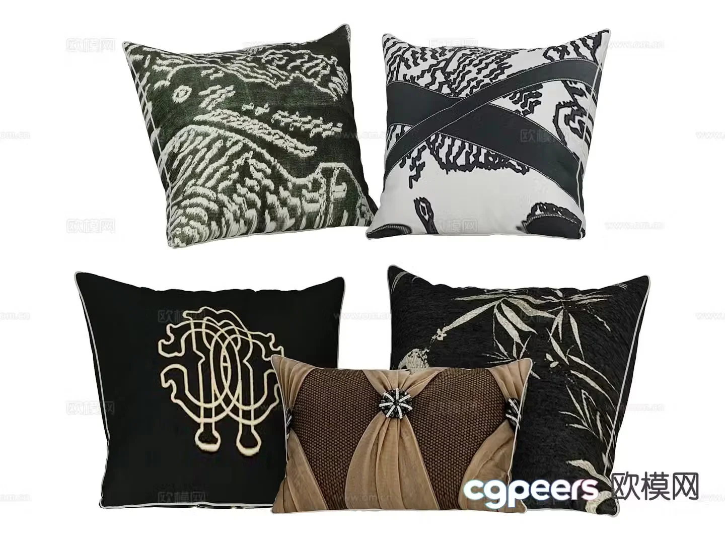Square pillow pillow 3d model