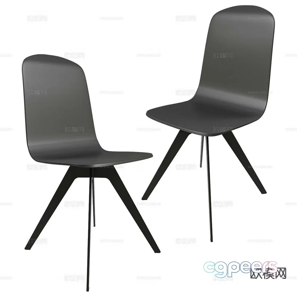 CANCIO Italian chair dining chair 3d model