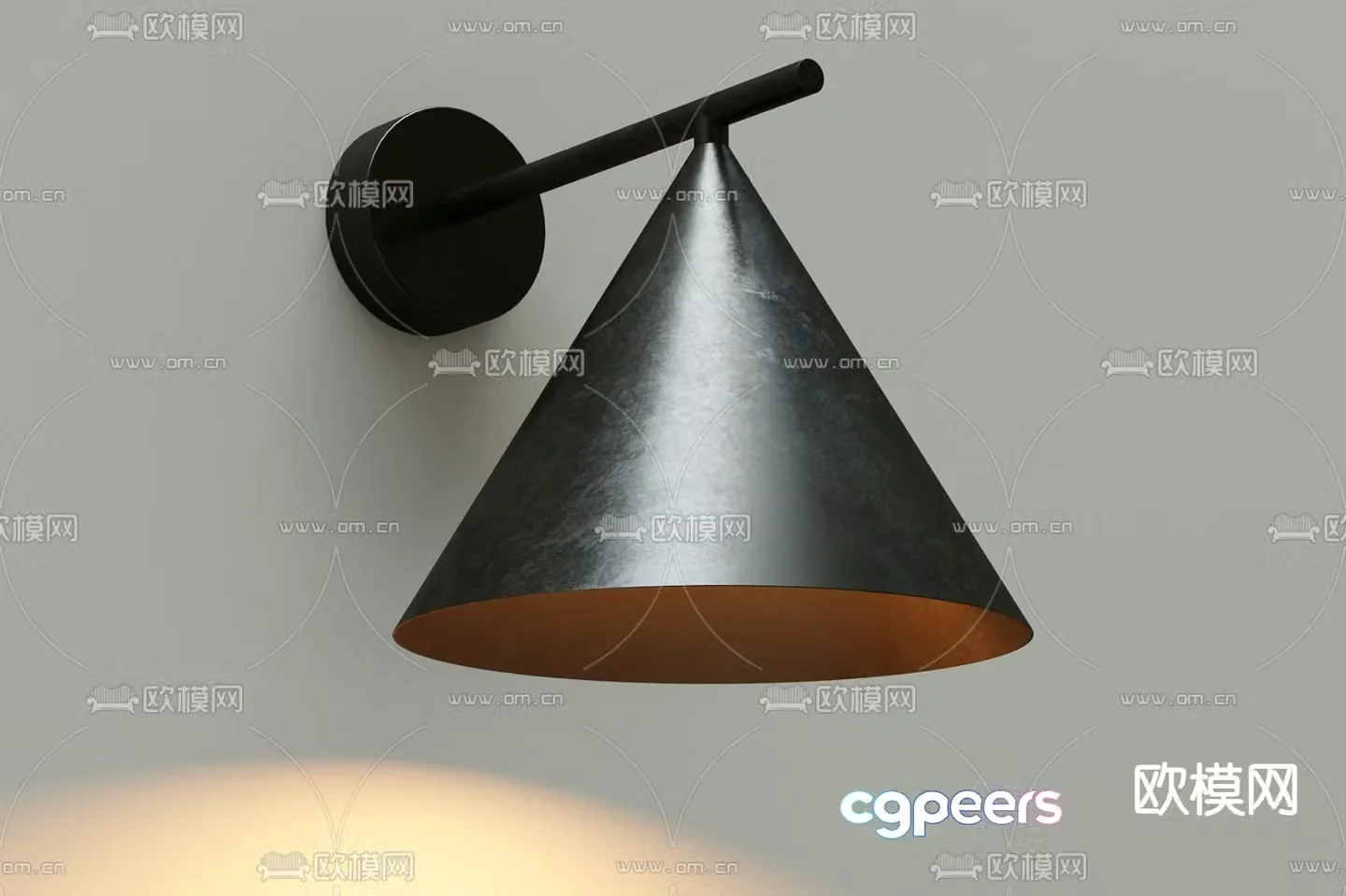 Outdoor wall light 3d model