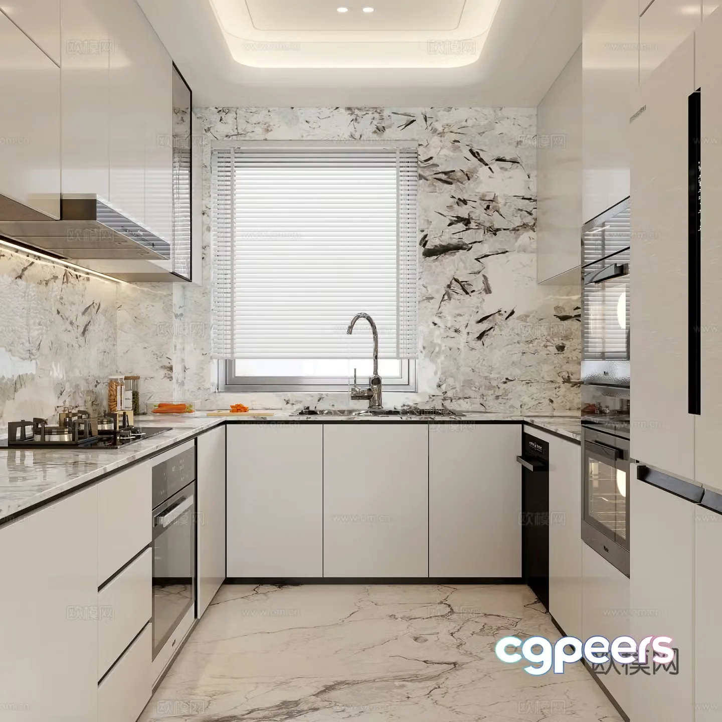 Modern kitchen 3d model