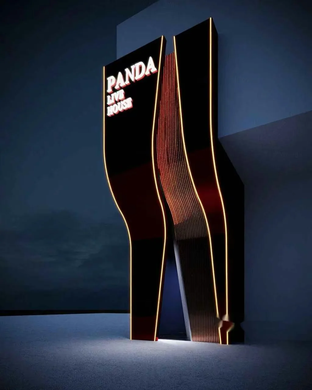 A Large Illuminated Sign 3D Model – 17259 – CORONA Render
