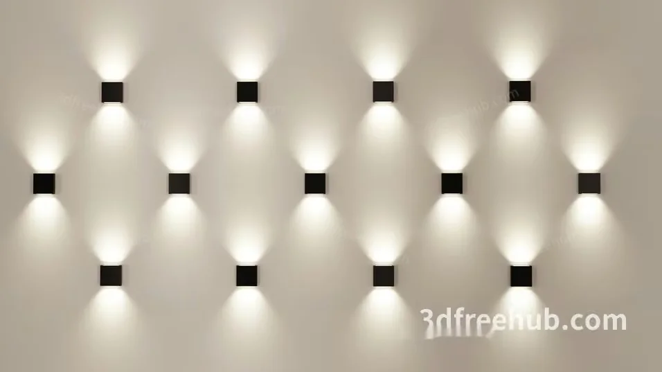 Modern Wall Lights 3D Model – 22468 – VRAY Render